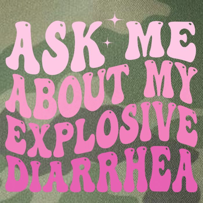 Ask Me About My Explosive Diarrhea Legacy Tie Dye Trucker Hat