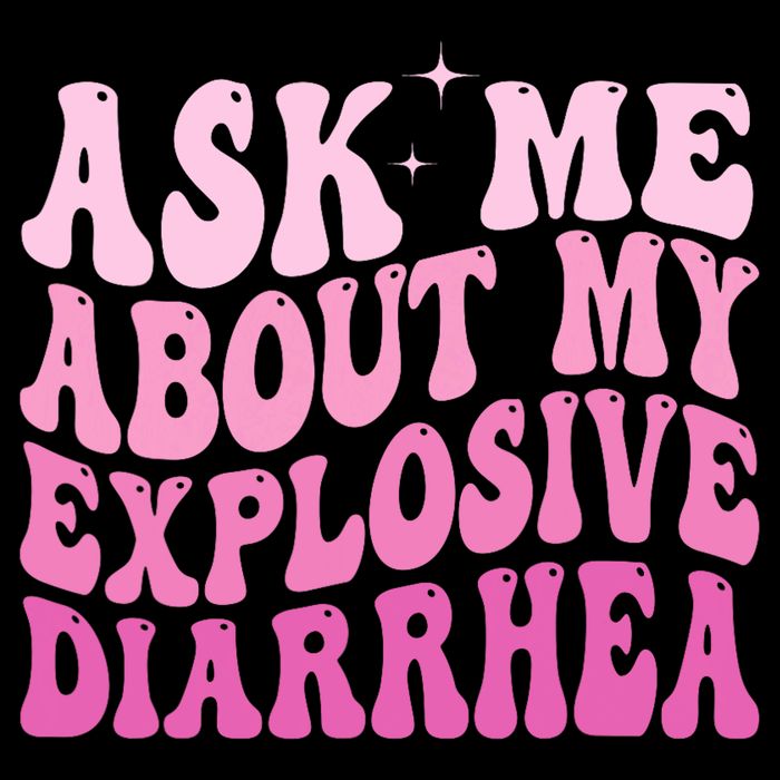 Ask Me About My Explosive Diarrhea Drawstring Bag