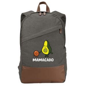 Avocado Mama Avocado Mom Funny Avocado Mamacado Cotton Canvas Backpack