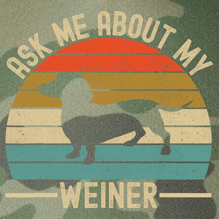 Ask Me About My Weiner Dachshund Dad Legacy Tie Dye Trucker Hat