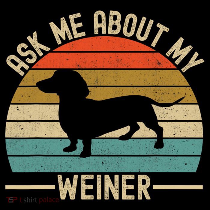 Ask Me About My Weiner Dachshund Dad Flexfit Unipanel Trucker Cap