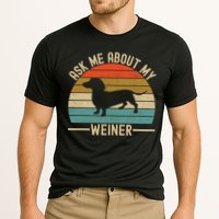 Ask Me About My Weiner Dachshund Dad Performance Shirt