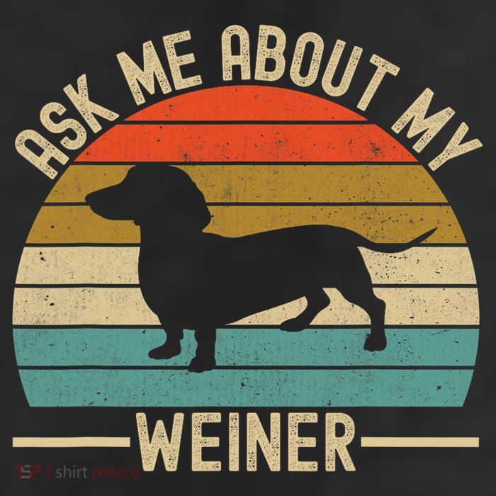 Ask Me About My Weiner Dachshund Dad 25L Jumbo Tote