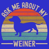 Ask Me About My Weiner Dachshund Dad 16 in Basic Backpack