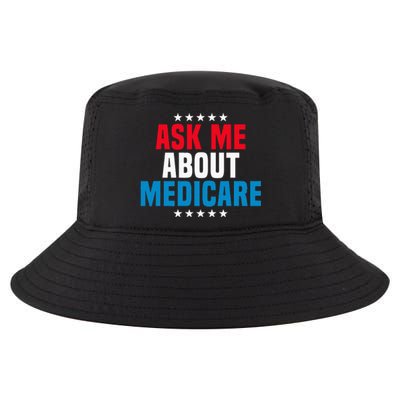 Ask Me About Medicare Health Insurance Consultant Cool Comfort Performance Bucket Hat