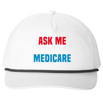 Ask Me About Medicare Health Insurance Consultant Snapback Five-Panel Rope Hat