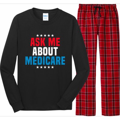 Ask Me About Medicare Health Insurance Consultant Long Sleeve Pajama Set