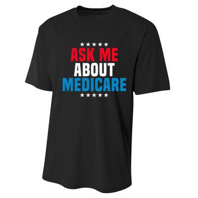 Ask Me About Medicare Health Insurance Consultant Performance Sprint T-Shirt