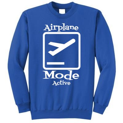 Airplane Mode Active Frequent Flyer World Traveler Cute Gift Sweatshirt