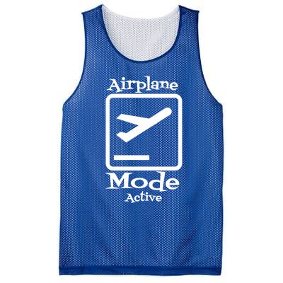 Airplane Mode Active Frequent Flyer World Traveler Cute Gift Mesh Reversible Basketball Jersey Tank