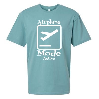 Airplane Mode Active Frequent Flyer World Traveler Cute Gift Sueded Cloud Jersey T-Shirt