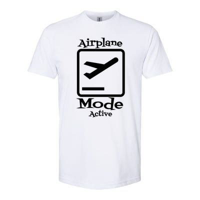 Airplane Mode Active Frequent Flyer World Traveler Cute Gift Softstyle CVC T-Shirt