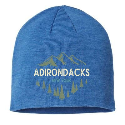 Adirondack Mountains Adirondacks New York Vintage Retro Gift Sustainable Beanie