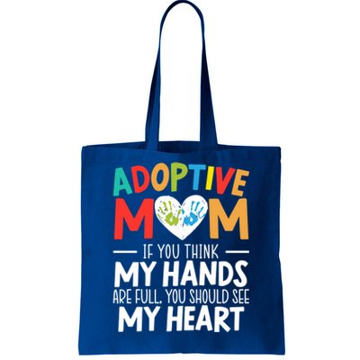 Adoptive Mom Adoption Announcet Foster Mother Gotcha Day Gift Tote Bag