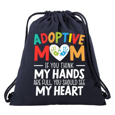 Adoptive Mom Adoption Announcet Foster Mother Gotcha Day Gift Drawstring Bag