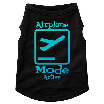 Airplane Mode Active Frequent Flyer World Traveler Cute Gift Doggie Tank