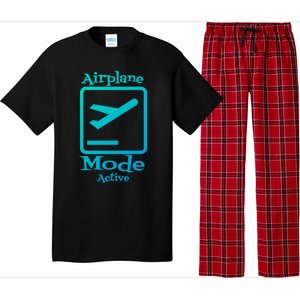 Airplane Mode Active Frequent Flyer World Traveler Cute Gift Pajama Set