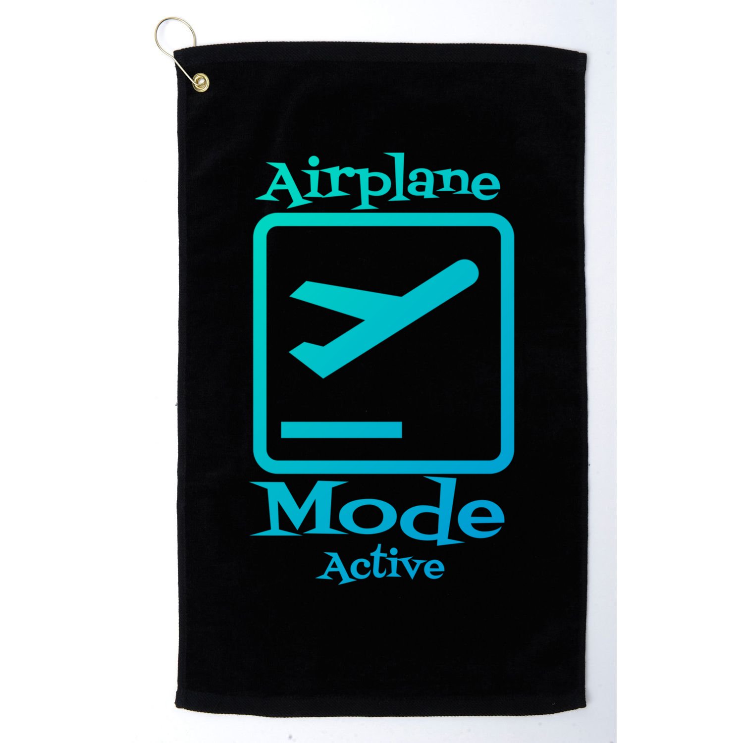 Airplane Mode Active Frequent Flyer World Traveler Cute Gift Golf Towel