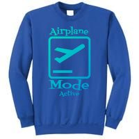 Airplane Mode Active Frequent Flyer World Traveler Cute Gift Sweatshirt