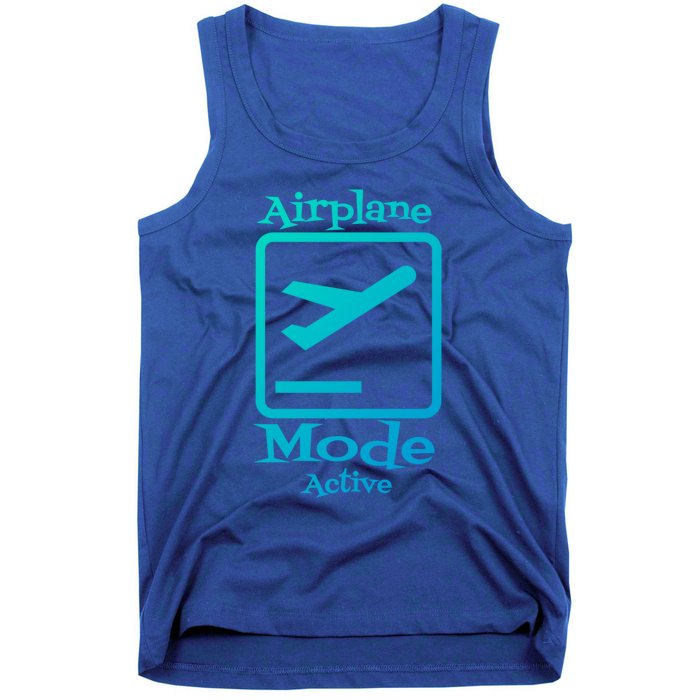 Airplane Mode Active Frequent Flyer World Traveler Cute Gift Tank Top