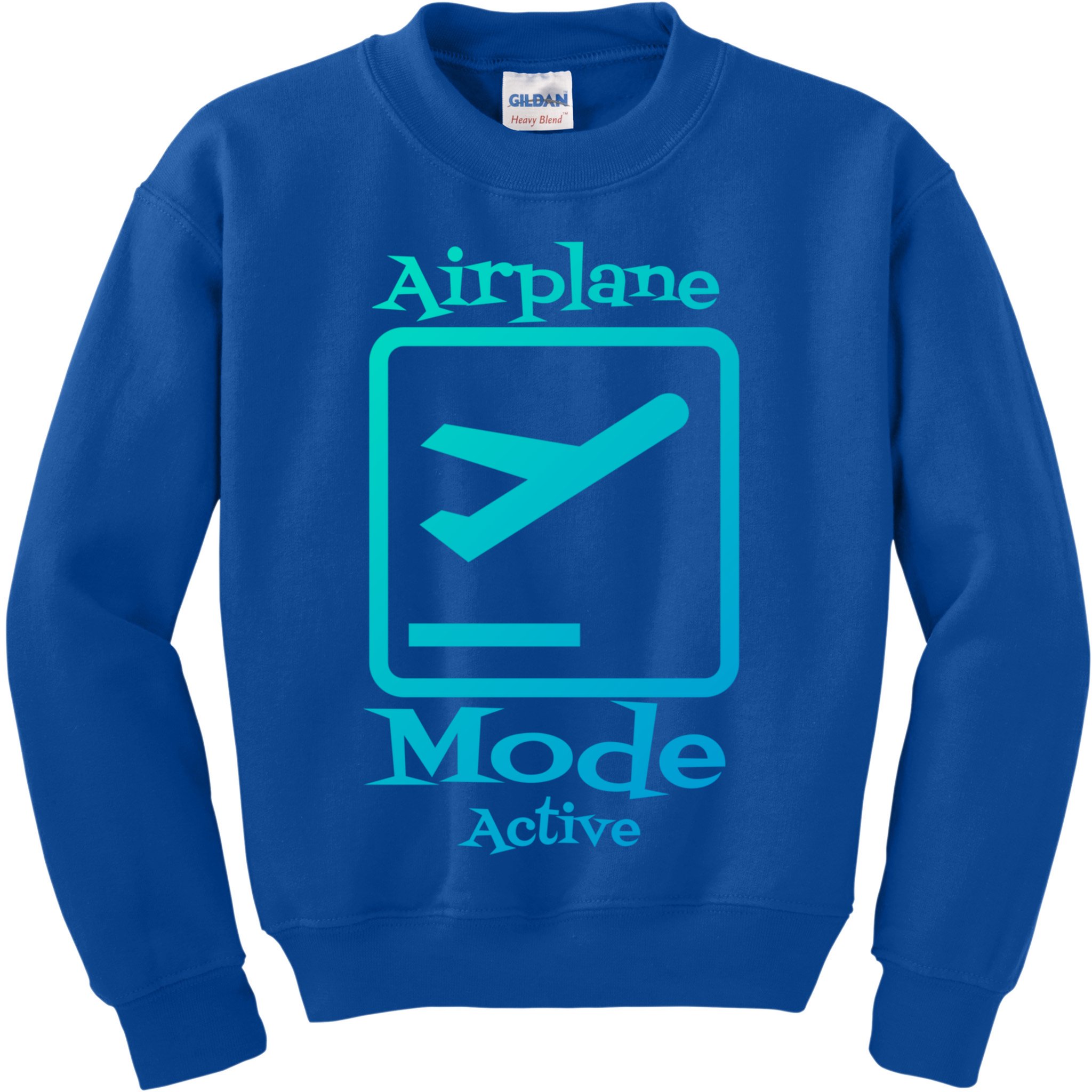 Airplane Mode Active Frequent Flyer World Traveler Cute Gift Kids Sweatshirt