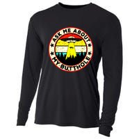 Ask Me About My Butthole Funny Ufo Alien Abduction Vintage Cooling Performance Long Sleeve Crew