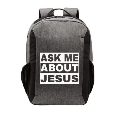 Ask Me About Jesus Christian Design To Spread GodS Love Vector Backpack