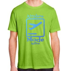 Airplane Mode Active Frequent Flyer World Traveler Cute Gift Adult ChromaSoft Performance T-Shirt