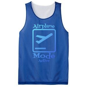 Airplane Mode Active Frequent Flyer World Traveler Cute Gift Mesh Reversible Basketball Jersey Tank