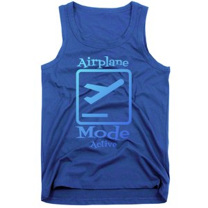 Airplane Mode Active Frequent Flyer World Traveler Cute Gift Tank Top