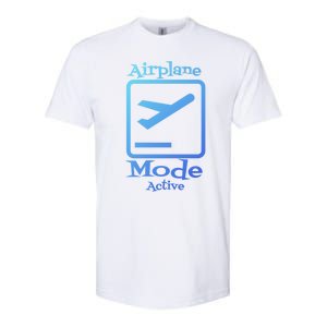 Airplane Mode Active Frequent Flyer World Traveler Cute Gift Softstyle CVC T-Shirt