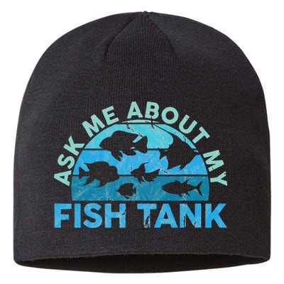 Ask Me About My Fish Tank Aquarium Owner Fish Keeping Sustainable Beanie
