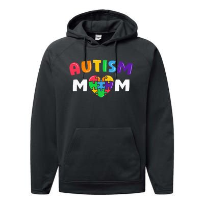 Autism Mom Autism Awareness Gift Autism month Performance Fleece Hoodie