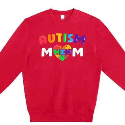 Autism Mom Autism Awareness Gift Autism month Premium Crewneck Sweatshirt