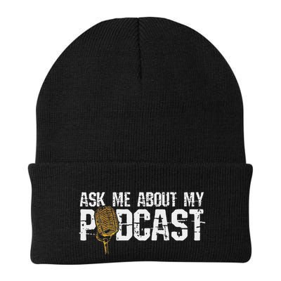 Ask Me About My Podcast Broadcaster Podcaster Host Beanie