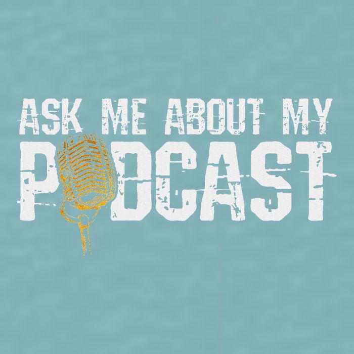 Ask Me About My Podcast Broadcaster Podcaster Host Sueded Cloud Jersey T-Shirt