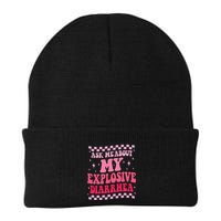 Ask Me About My Explosive Diarrhea Funny Poop Meme Groovy Beanie