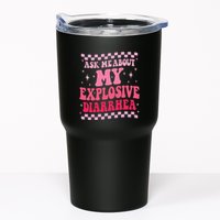 Ask Me About My Explosive Diarrhea Funny Poop Meme Groovy Tumbler