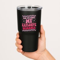Ask Me About My Explosive Diarrhea Funny Poop Meme Groovy Tumbler