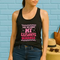 Ask Me About My Explosive Diarrhea Funny Poop Meme Groovy Womens Tank Top