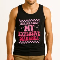 Ask Me About My Explosive Diarrhea Funny Poop Meme Groovy Tank Top