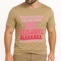 Ask Me About My Explosive Diarrhea Funny Poop Meme Groovy Performance Shirt