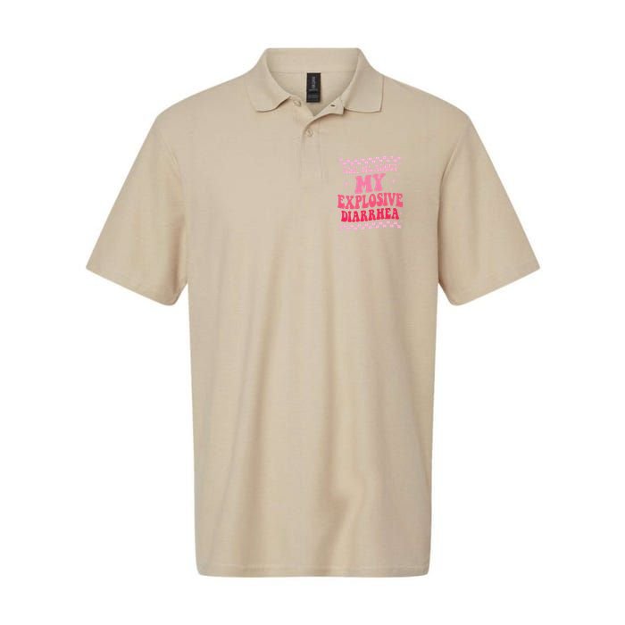 Ask Me About My Explosive Diarrhea Funny Poop Meme Groovy Polo