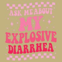 Ask Me About My Explosive Diarrhea Funny Poop Meme Groovy Cooling Performance Long Sleeve Crew