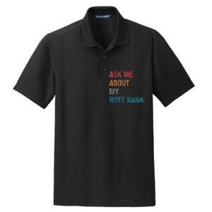 Ask Me About My Butt Rash Dry Zone Grid Polo