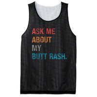 Ask Me About My Butt Rash Mesh Reversible Basketball Jersey Tank