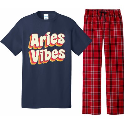 Aries March April Birthday Retro Astrology Aries Zodiac Sign Pajama Set