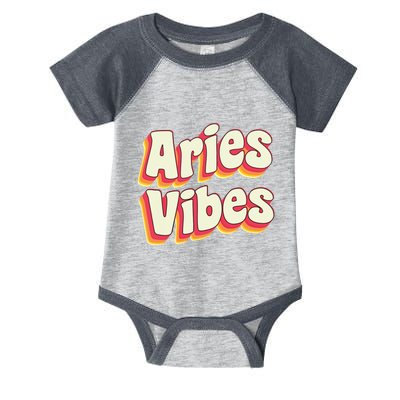 Aries March April Birthday Retro Astrology Aries Zodiac Sign Infant Baby Jersey Bodysuit