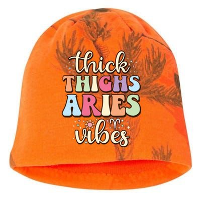 Aries March April Birthday Retro Astrology Aries Zodiac Sign Kati - Camo Knit Beanie