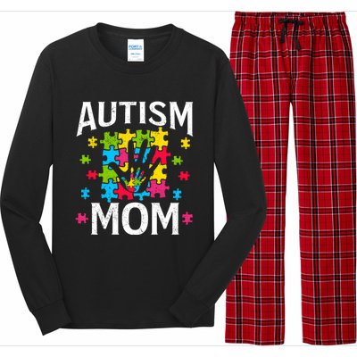 Autism Mom Autistic Quote Mother Mama Autism Awareness Gift Long Sleeve Pajama Set